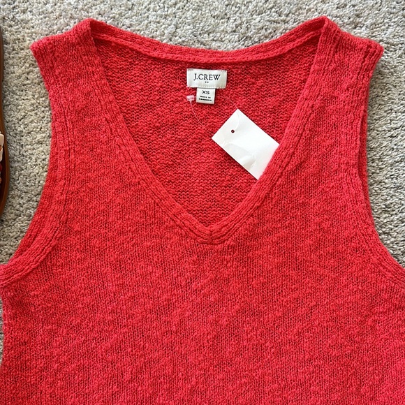 J. Crew V Neck Beach Sweater Tank - Picture 3 of 6